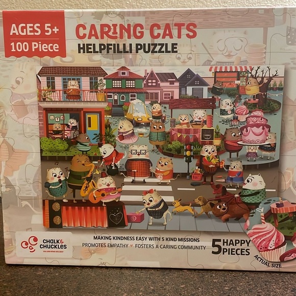 Caring Cats Helpfilli‎ Puzzle 100 Pieces - Picture 1 of 6